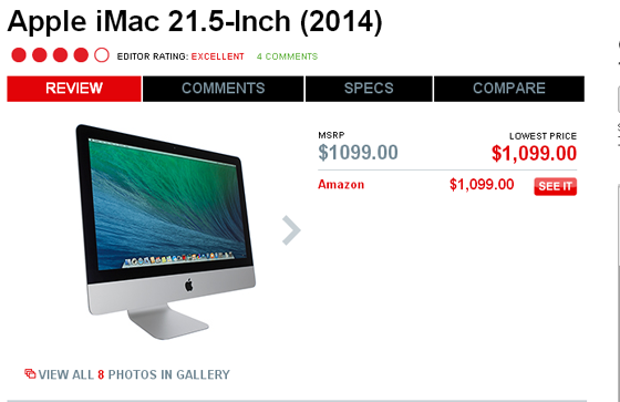 Apple iMac 21.5-Inch (2014) review