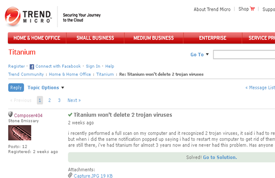 Trend Micro Issue